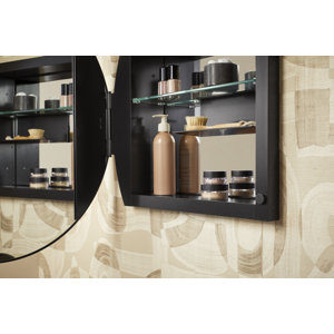 Kohler Verdera 24 in Round Framed Medicine Cabinet, Surface Mount or ...